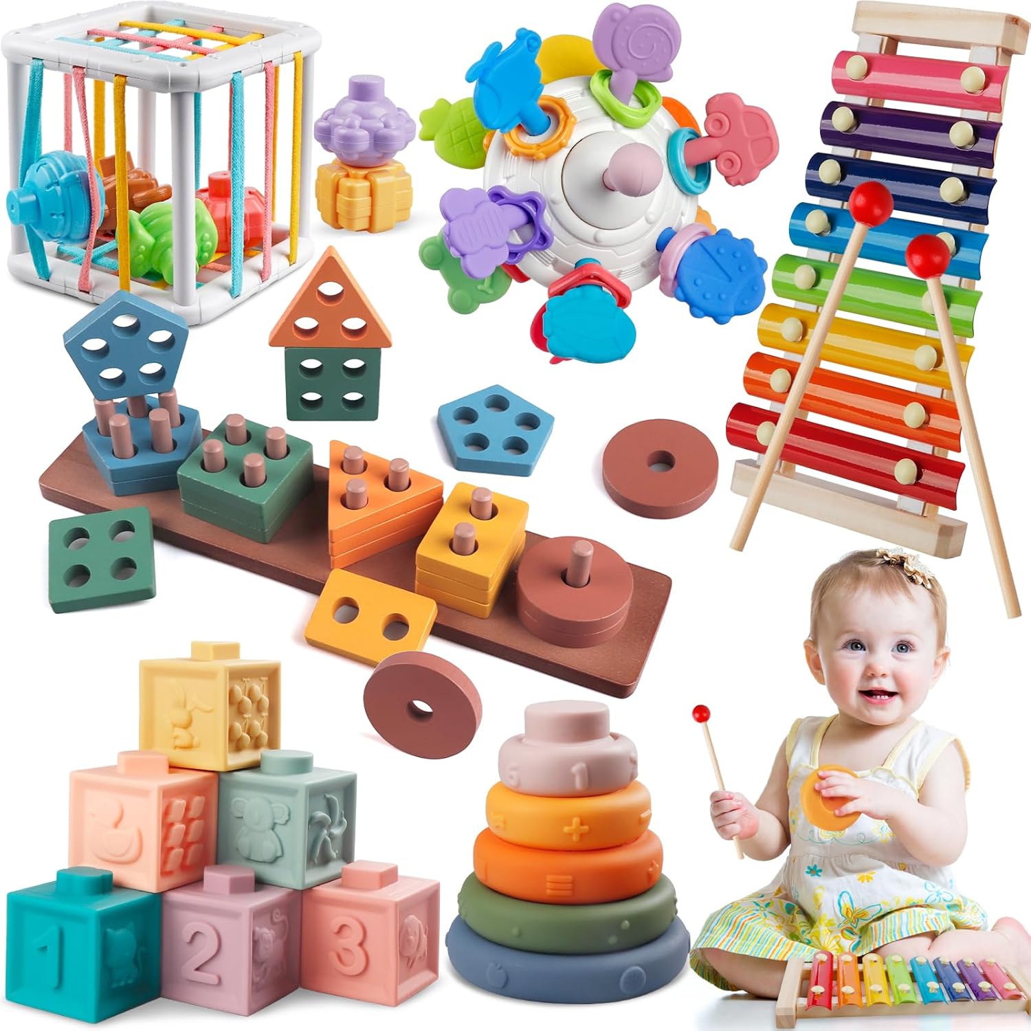 6 in 1 Baby Toys